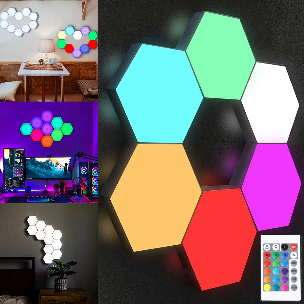 Panneaux LED Hexagonaux Muraux RGB — SetupFlow