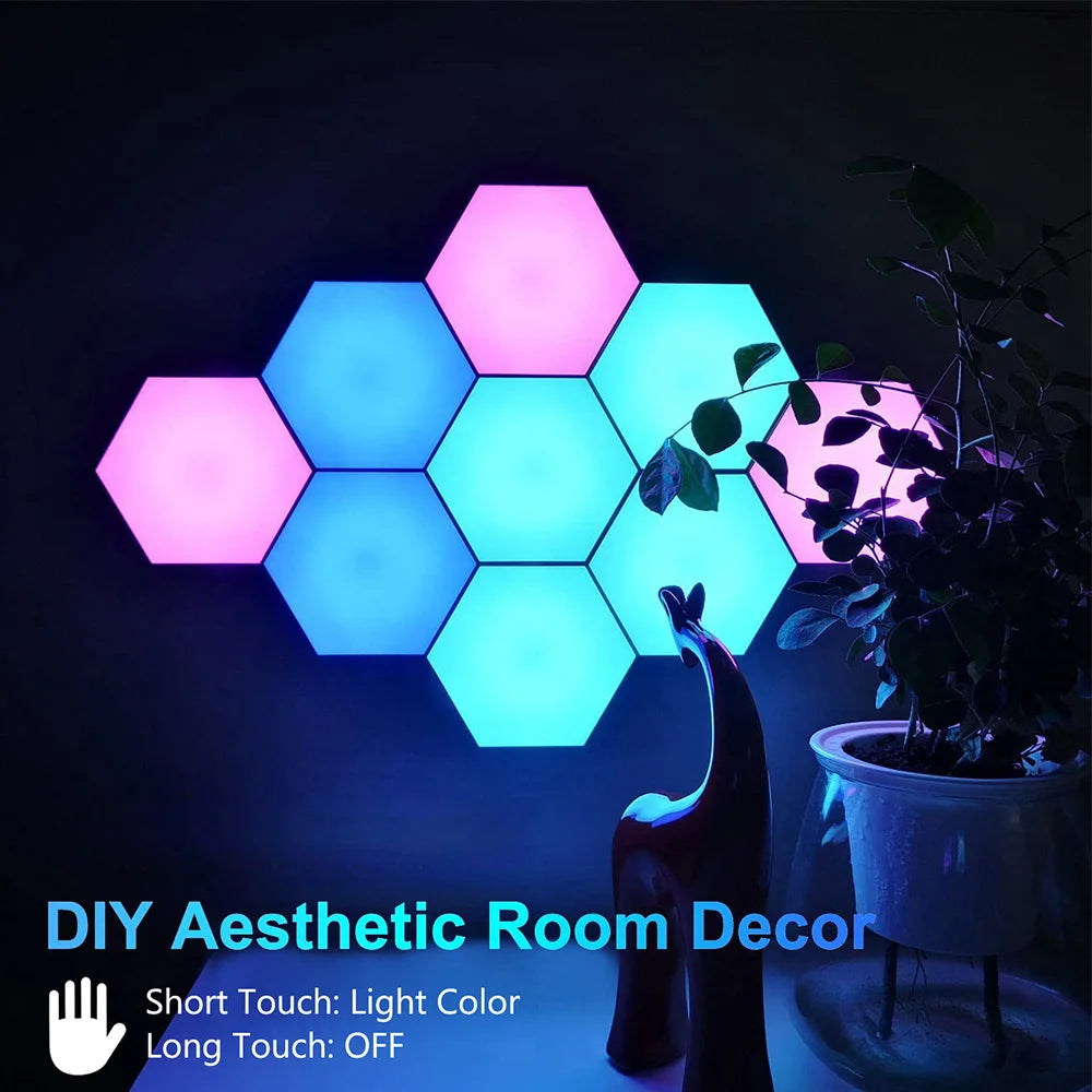 Panneaux LED Hexagonaux Muraux RGB — SetupFlow