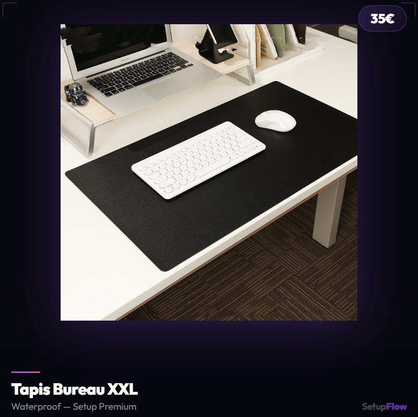Tapis Bureau XXL Waterproof