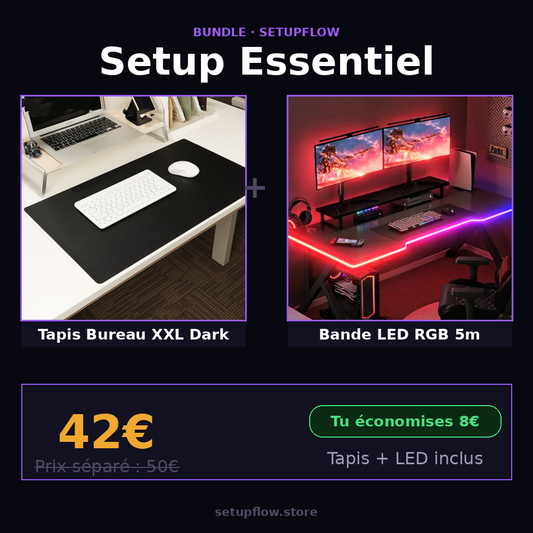 Bundle Setup Essentiel — Tapis + Bande LED